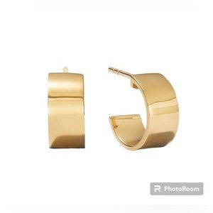 Mejuri Daily Huggie Hoops Gold Vermeil